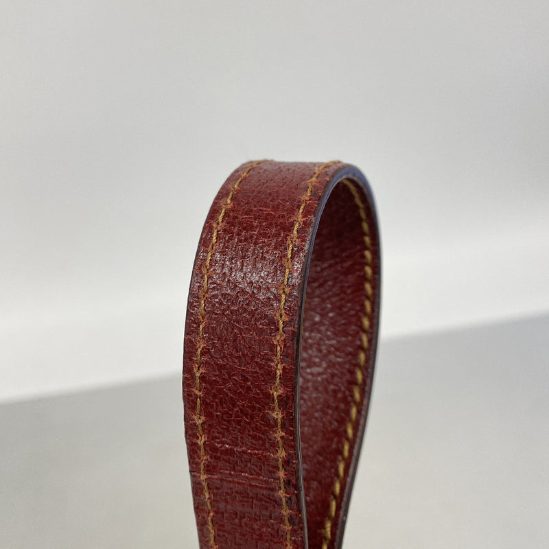 【6kc2528】グッチ ショルダーバッグ GGキャンバス 113013 キャンバス ベージュ レッド シルバー金具【中古】レディース