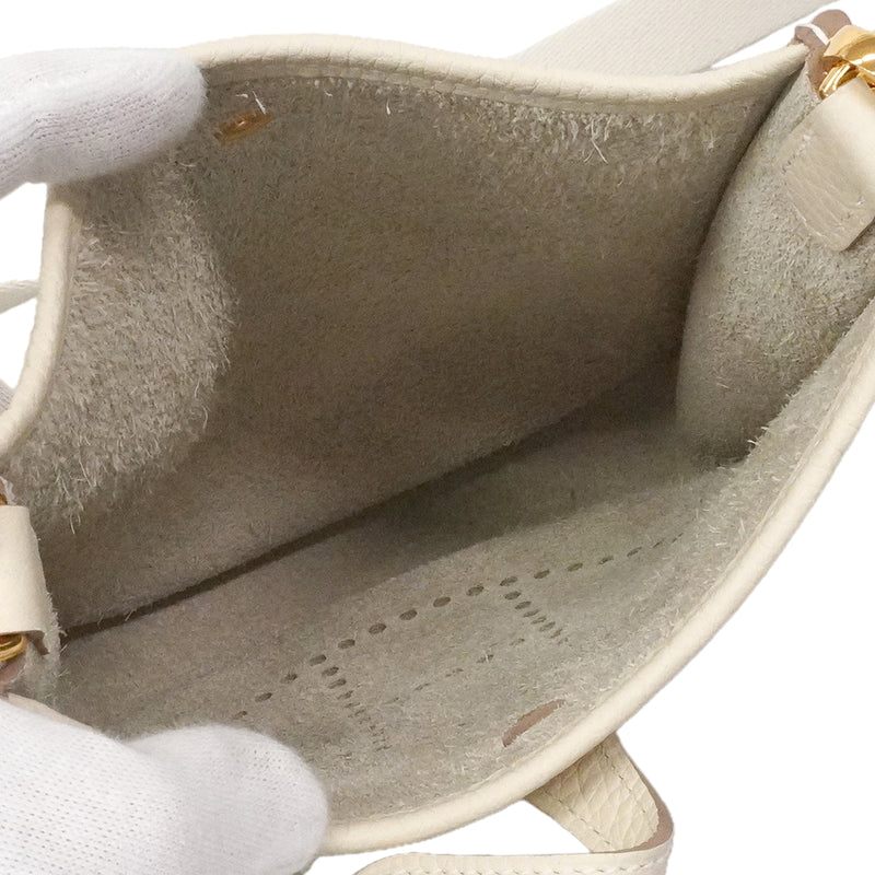 【6kc2532】エルメス ショルダーバッグ エヴリンTPM トリヨンクレマンス クレ ゴールド金具 G刻印【中古】レディース