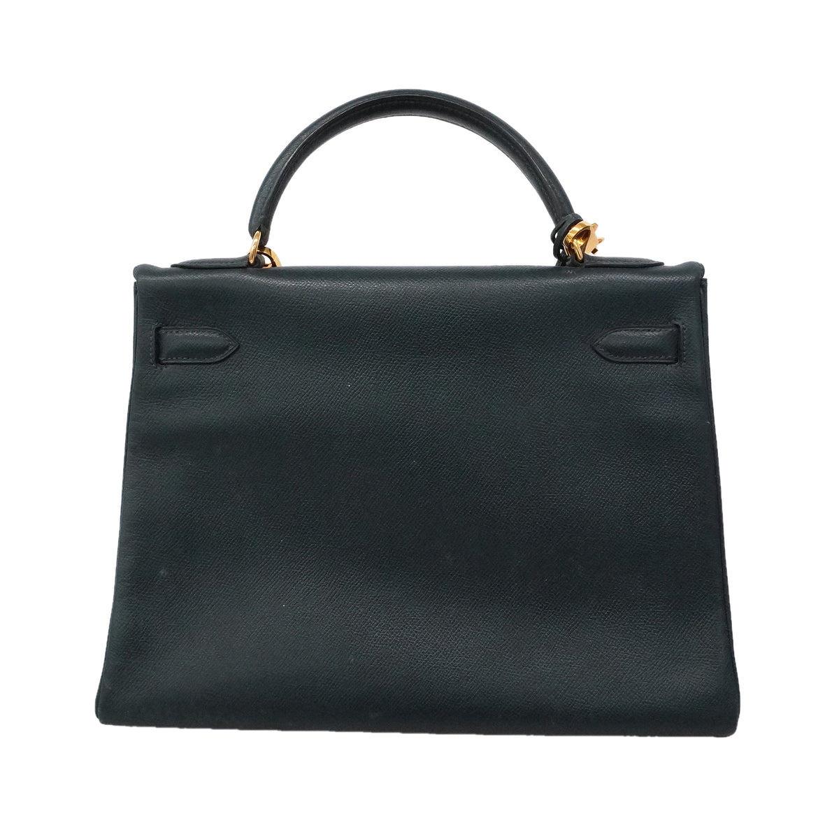 【6kc2534】エルメス ハンドバッグ ケリー32 クシュベル ネイビー ゴールド金具 ○W刻印 2wayバッグ【中古】レディース