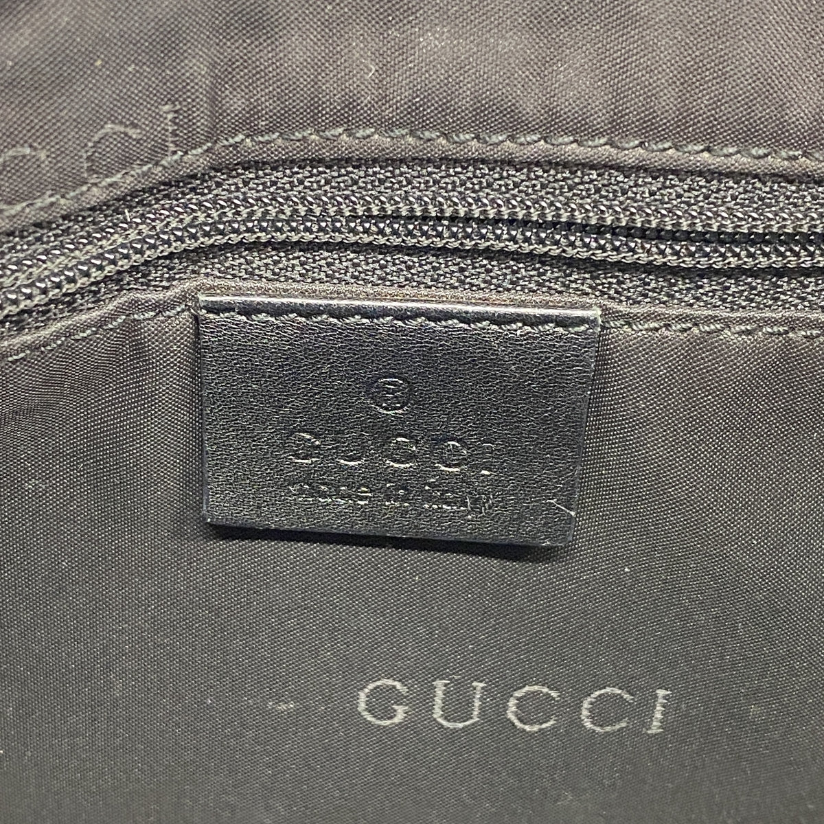 【6kc2540】グッチ ショルダーバッグ ジャッキー 001 3306 キャンバス ベージュ ブラック シルバー金具【中古】レディース