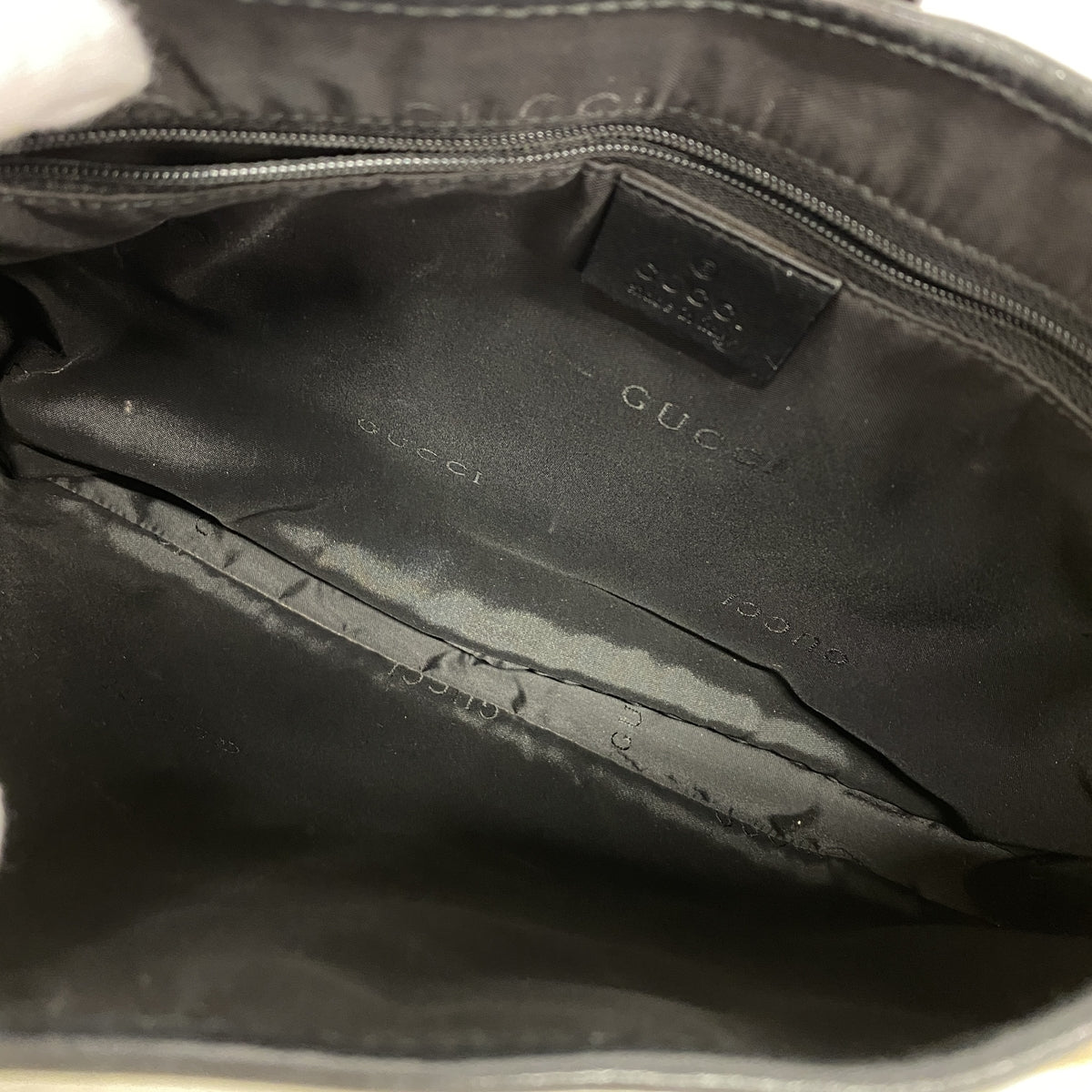 【6kc2540】グッチ ショルダーバッグ ジャッキー 001 3306 キャンバス ベージュ ブラック シルバー金具【中古】レディース