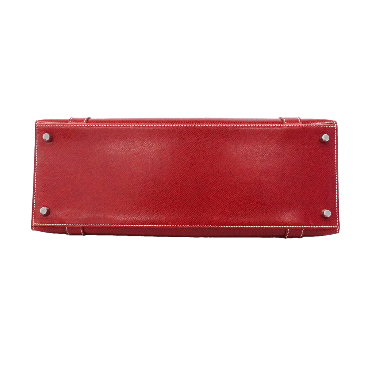 【6kc2549】エルメス ハンドバッグ ドラッグ37 クシュベル ルージュカザック シルバー金具 □E刻印【中古】レディース