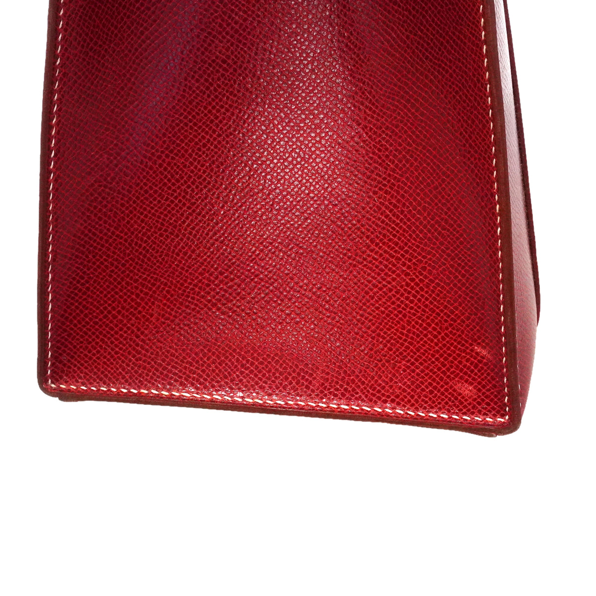 【6kc2549】エルメス ハンドバッグ ドラッグ37 クシュベル ルージュカザック シルバー金具 □E刻印【中古】レディース