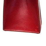 【6kc2549】エルメス ハンドバッグ ドラッグ37 クシュベル ルージュカザック シルバー金具 □E刻印【中古】レディース