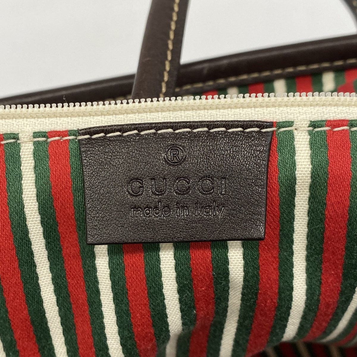 【6kc2563】グッチ トートバッグ GGキャンバス 169946 キャンバス ブラウン シャンパンゴールド金具【中古】レディース