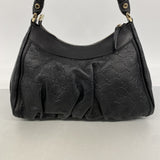 【6kc2565】グッチ ショルダーバッグ グッチシマ アビー 190525 レザー ブラック シャンパンゴールド金具【中古】レディース