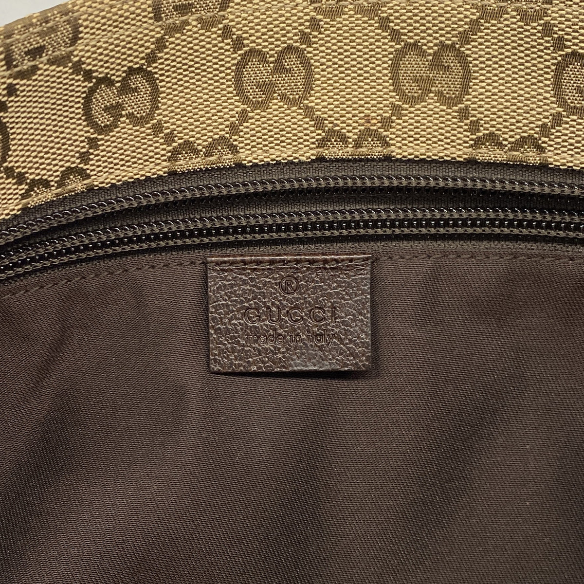 【6kc2567】グッチ ショルダーバッグ GGキャンバス/シェリーライン キャンバス ブラウン シルバー金具【中古】レディース