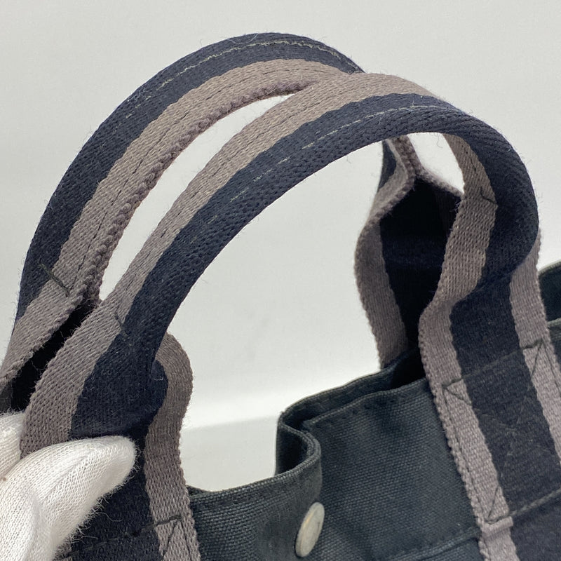 【6kc2571】エルメス トートバッグ フールトゥMM キャンバス ブラック シルバー金具【中古】メンズ レディース ユニセックス
