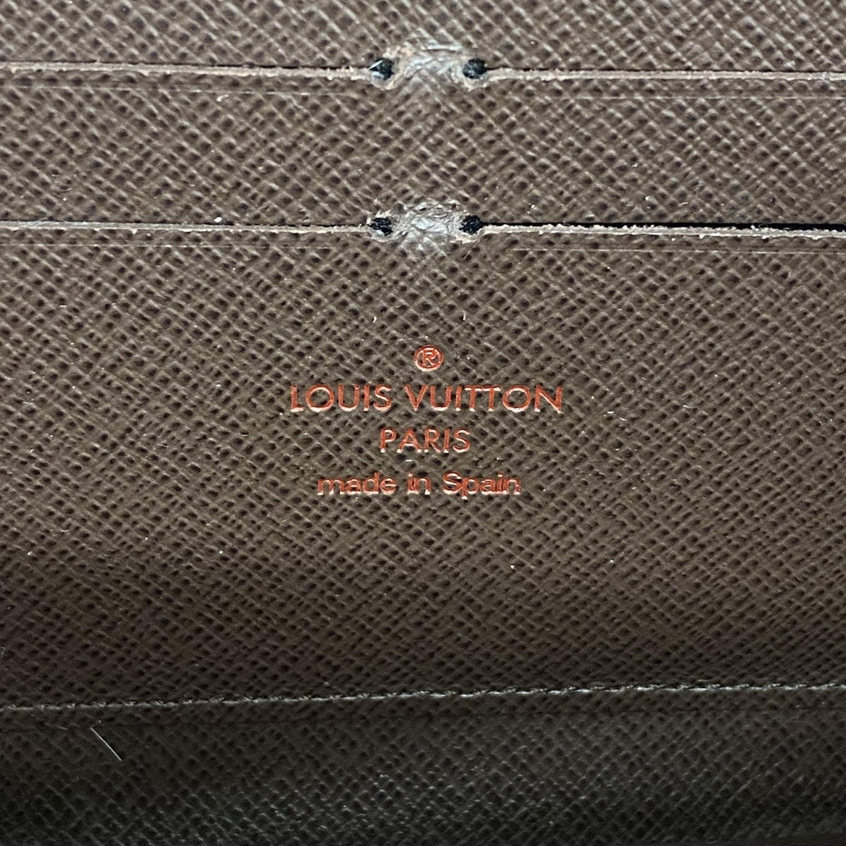 【6kc2596】ルイヴィトン 長財布 ダミエ ジッピーウォレット N60015 エベヌ【中古】メンズ レディース ユニセックス
