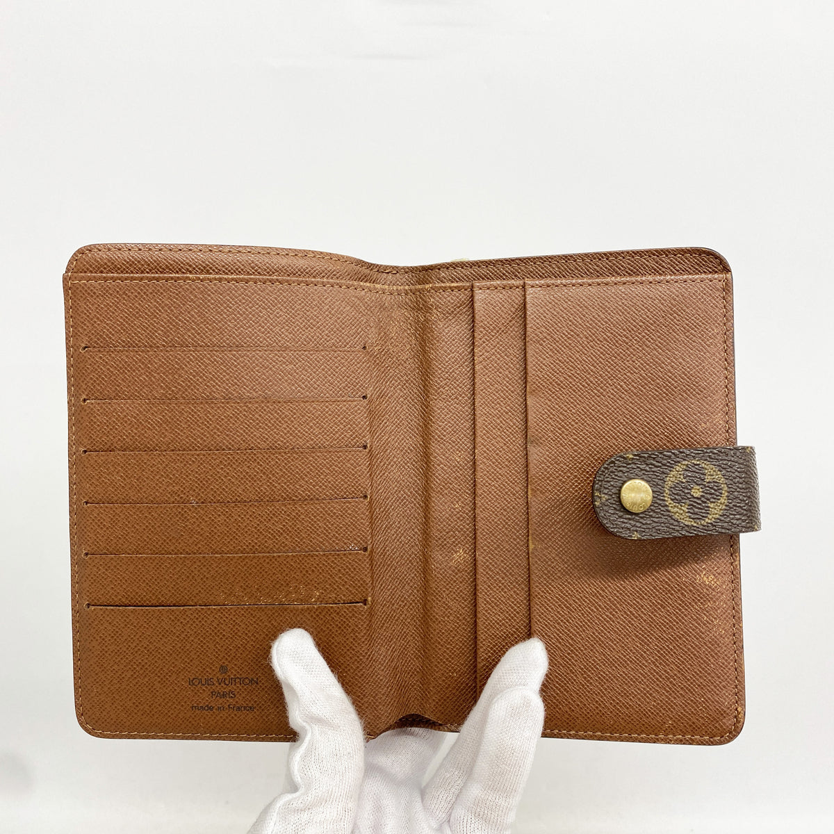 【6kc2599】ルイヴィトン 財布 モノグラム ポルトパピエジップ M61207 ブラウン【中古】メンズ レディース ユニセックス