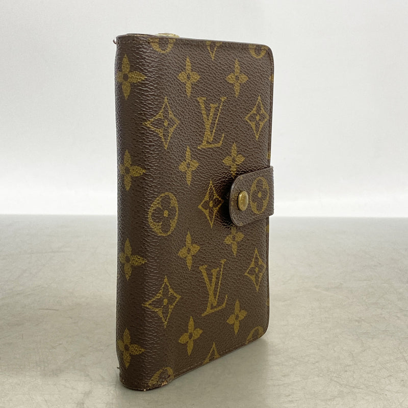 【6kc2599】ルイヴィトン 財布 モノグラム ポルトパピエジップ M61207 ブラウン【中古】メンズ レディース ユニセックス