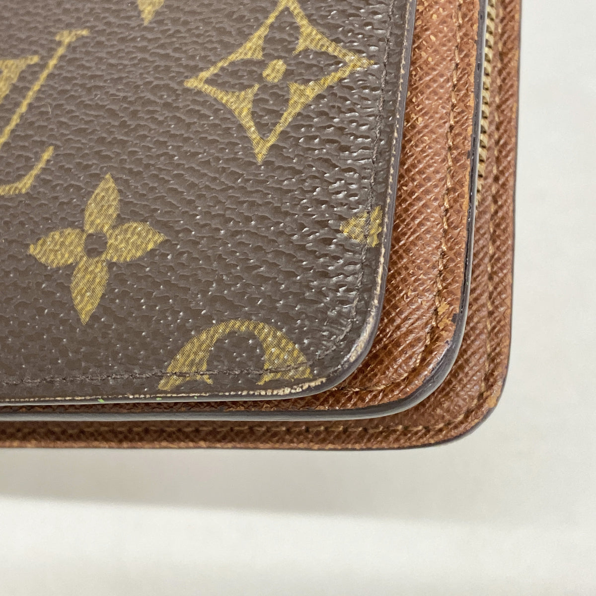 【6kc2599】ルイヴィトン 財布 モノグラム ポルトパピエジップ M61207 ブラウン【中古】メンズ レディース ユニセックス