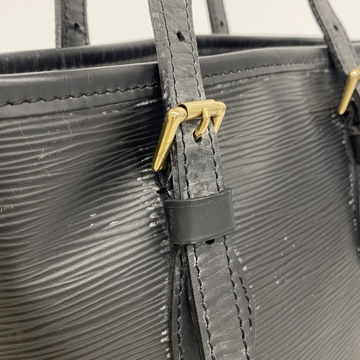 【6kc2603】ルイヴィトン トートバッグ エピ プチバケット M58992 ノワール SPO【中古】レディース