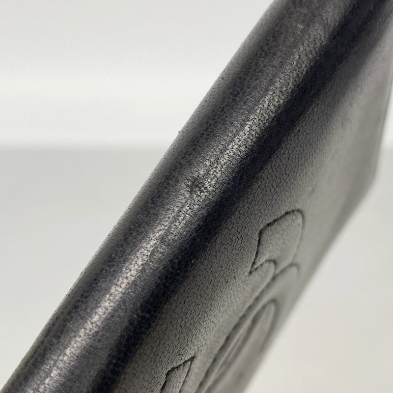 【6kc2610】シャネル カードケース ラムスキン ブラック【中古】メンズ レディース ユニセックス