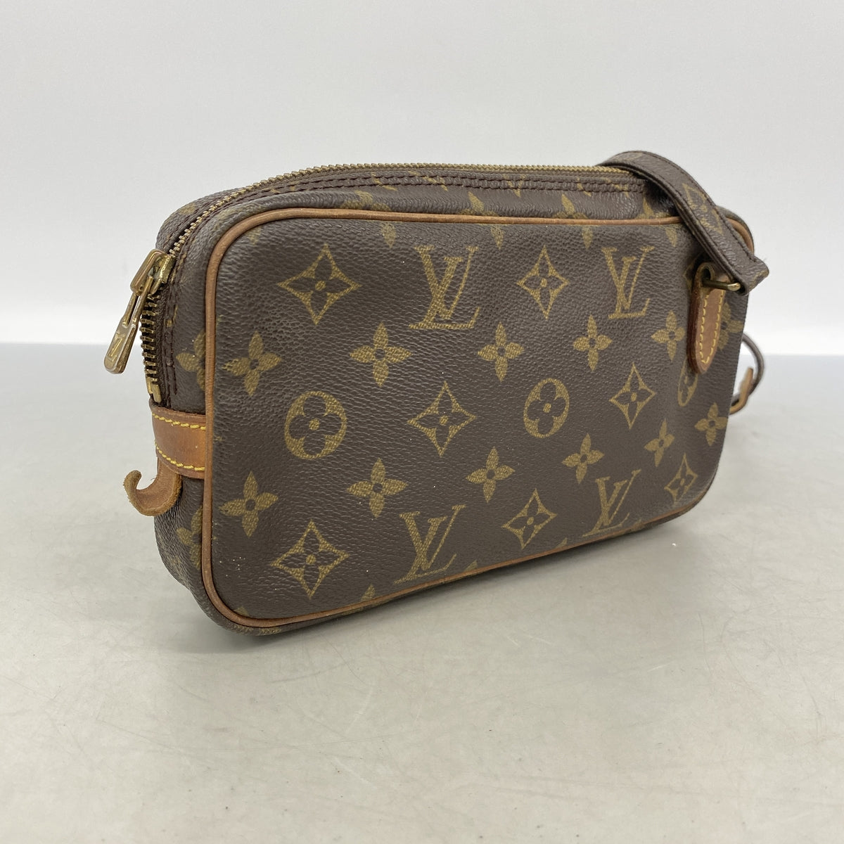 【6kc2616】ルイヴィトン ショルダーバッグ モノグラム ポシェットマルリーバンドリエール M51828 ブラウン【中古】レディース