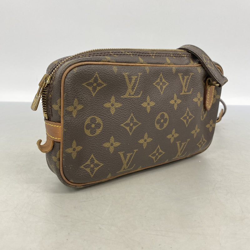 【6kc2616】ルイヴィトン ショルダーバッグ モノグラム ポシェットマルリーバンドリエール M51828 ブラウン【中古】レディース