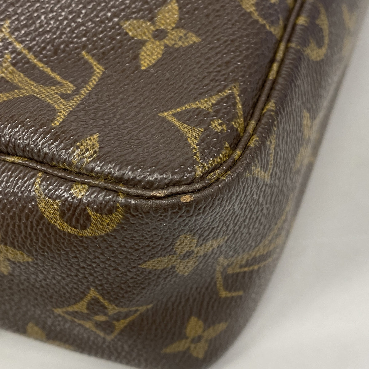 【6kc2628】ルイヴィトン ポーチ モノグラム トゥルーストワレット28 M47522 ブラウン【中古】レディース