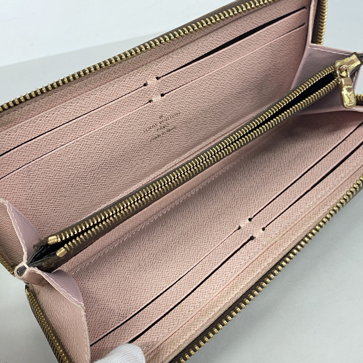 【6kc2629】ルイヴィトン 長財布 モノグラム ポルトフォイユ クレマンス M61298 ブラウン ローズバレリーヌ【中古】レディース