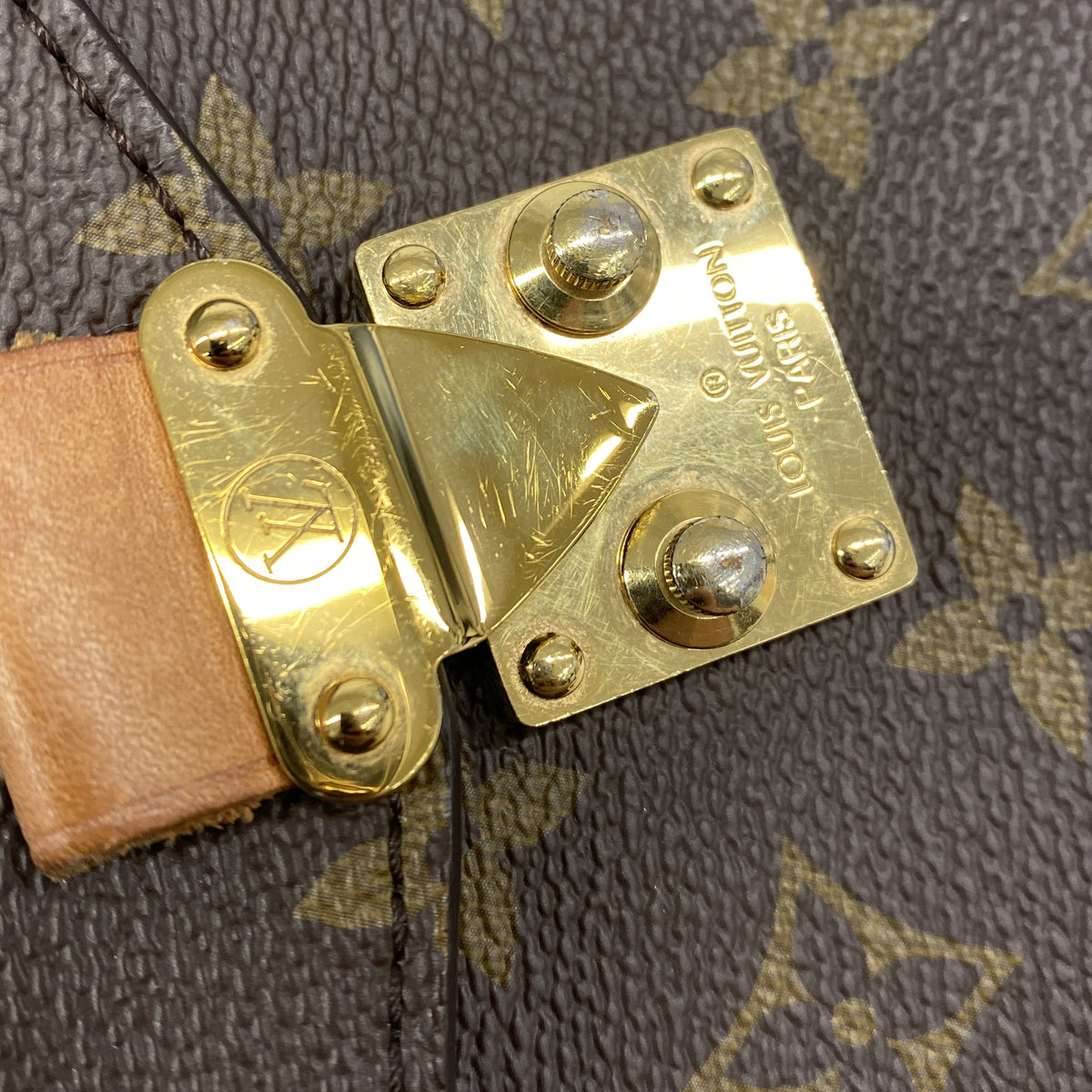 【6kc2632】ルイヴィトン ハンドバッグ モノグラム ポシェットメティスMM M44875 ブラウン 2wayバッグ【中古】レディース