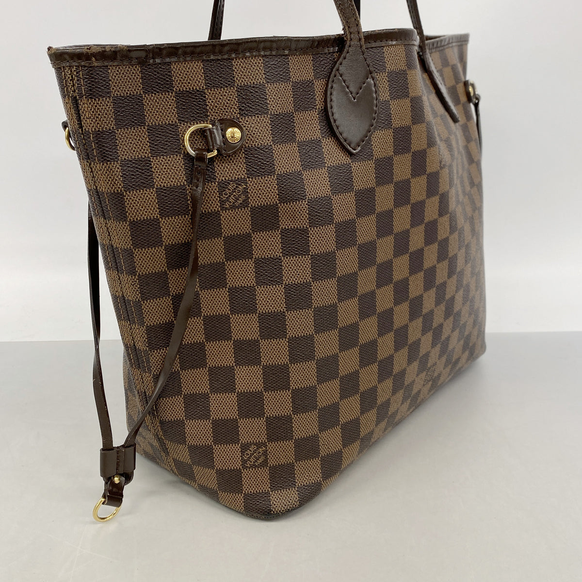 【6kc2633】ルイヴィトン トートバッグ ダミエ ネヴァーフルMM N51105 エベヌ【中古】レディース