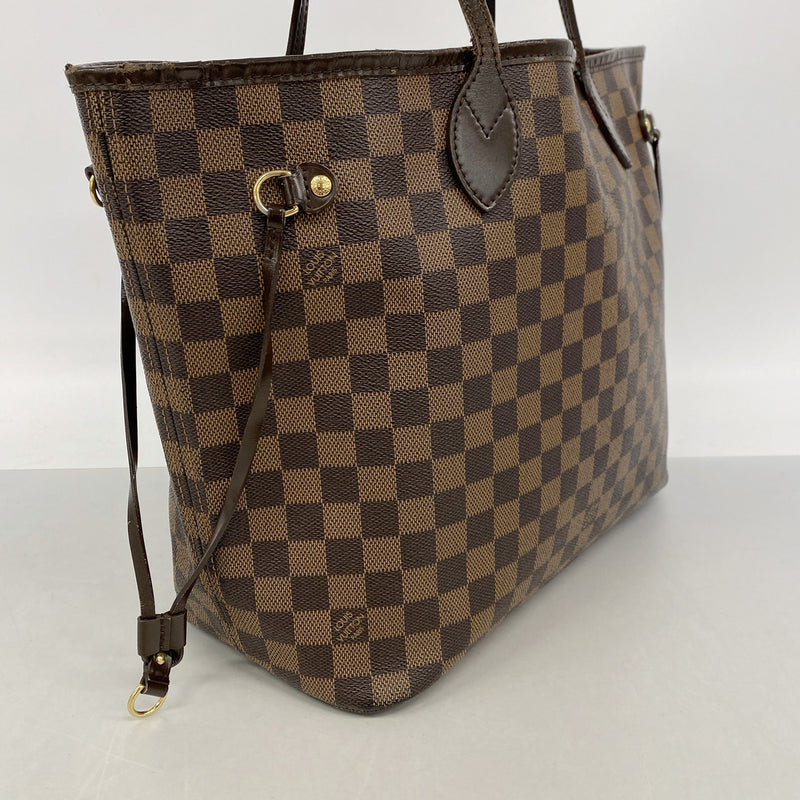 【6kc2633】ルイヴィトン トートバッグ ダミエ ネヴァーフルMM N51105 エベヌ【中古】レディース