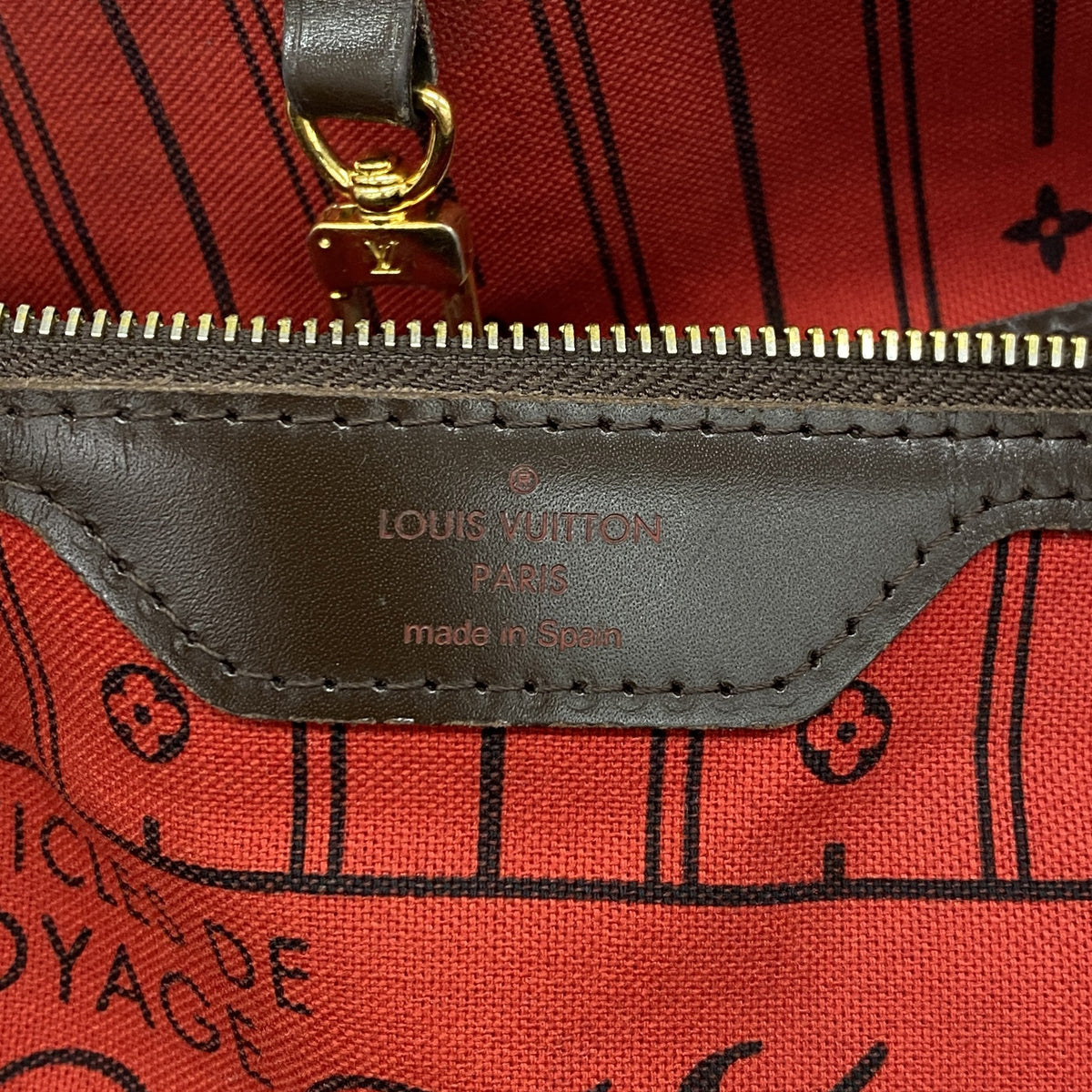 【6kc2633】ルイヴィトン トートバッグ ダミエ ネヴァーフルMM N51105 エベヌ【中古】レディース