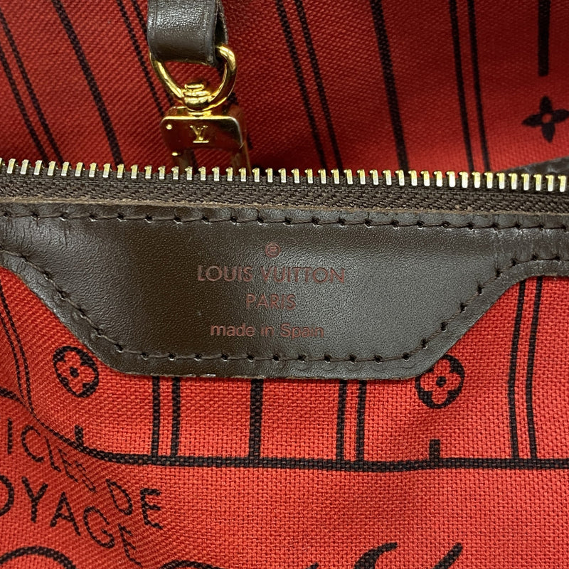 【6kc2633】ルイヴィトン トートバッグ ダミエ ネヴァーフルMM N51105 エベヌ【中古】レディース