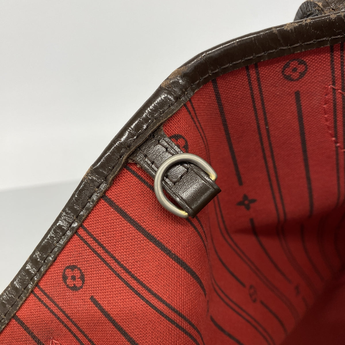 【6kc2633】ルイヴィトン トートバッグ ダミエ ネヴァーフルMM N51105 エベヌ【中古】レディース