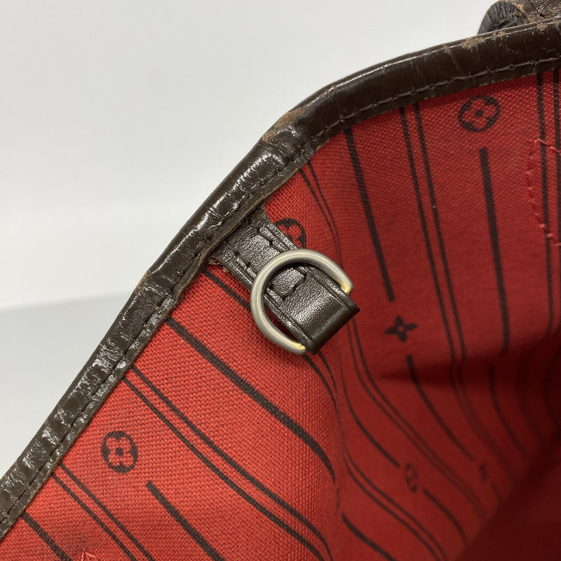 【6kc2633】ルイヴィトン トートバッグ ダミエ ネヴァーフルMM N51105 エベヌ【中古】レディース