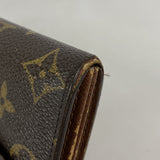 【6kc2636】ルイヴィトン 長財布 モノグラム ポシェットポルトモネクレディ M61726 ブラウン【中古】レディース