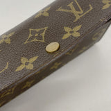 【6kc2636】ルイヴィトン 長財布 モノグラム ポシェットポルトモネクレディ M61726 ブラウン【中古】レディース