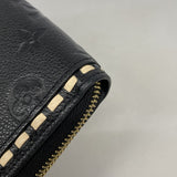 【6kc2638】ルイヴィトン 長財布 モノグラム・アンプラント ジッピーウォレット M64805 ノワール【中古】レディース