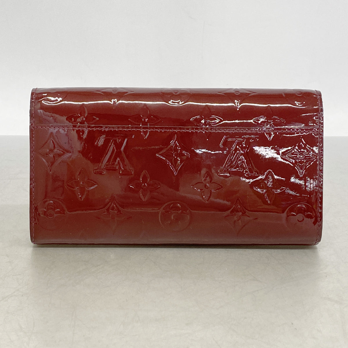 【6kc2647】ルイヴィトン 長財布 ヴェルニ ポルトフォイユサラ M90225 グリヨット【中古】レディース