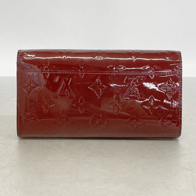 【6kc2647】ルイヴィトン 長財布 ヴェルニ ポルトフォイユサラ M90225 グリヨット【中古】レディース