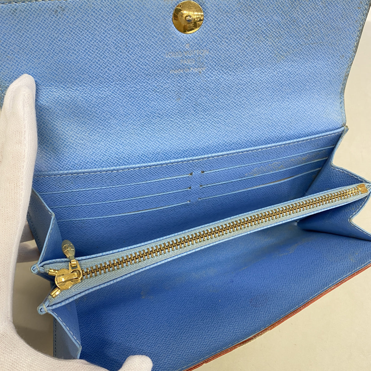 【6kc2649】ルイヴィトン 長財布 モノグラム・マルチカラー ポルトフォイユサラ M93742 ブロン/レザン【中古】レディース