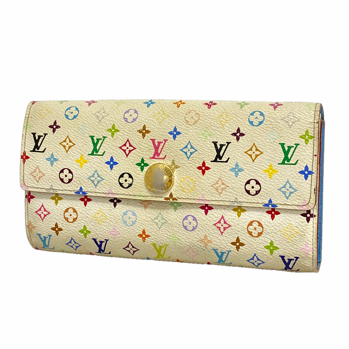 【6kc2649】ルイヴィトン 長財布 モノグラム・マルチカラー ポルトフォイユサラ M93742 ブロン/レザン【中古】レディース
