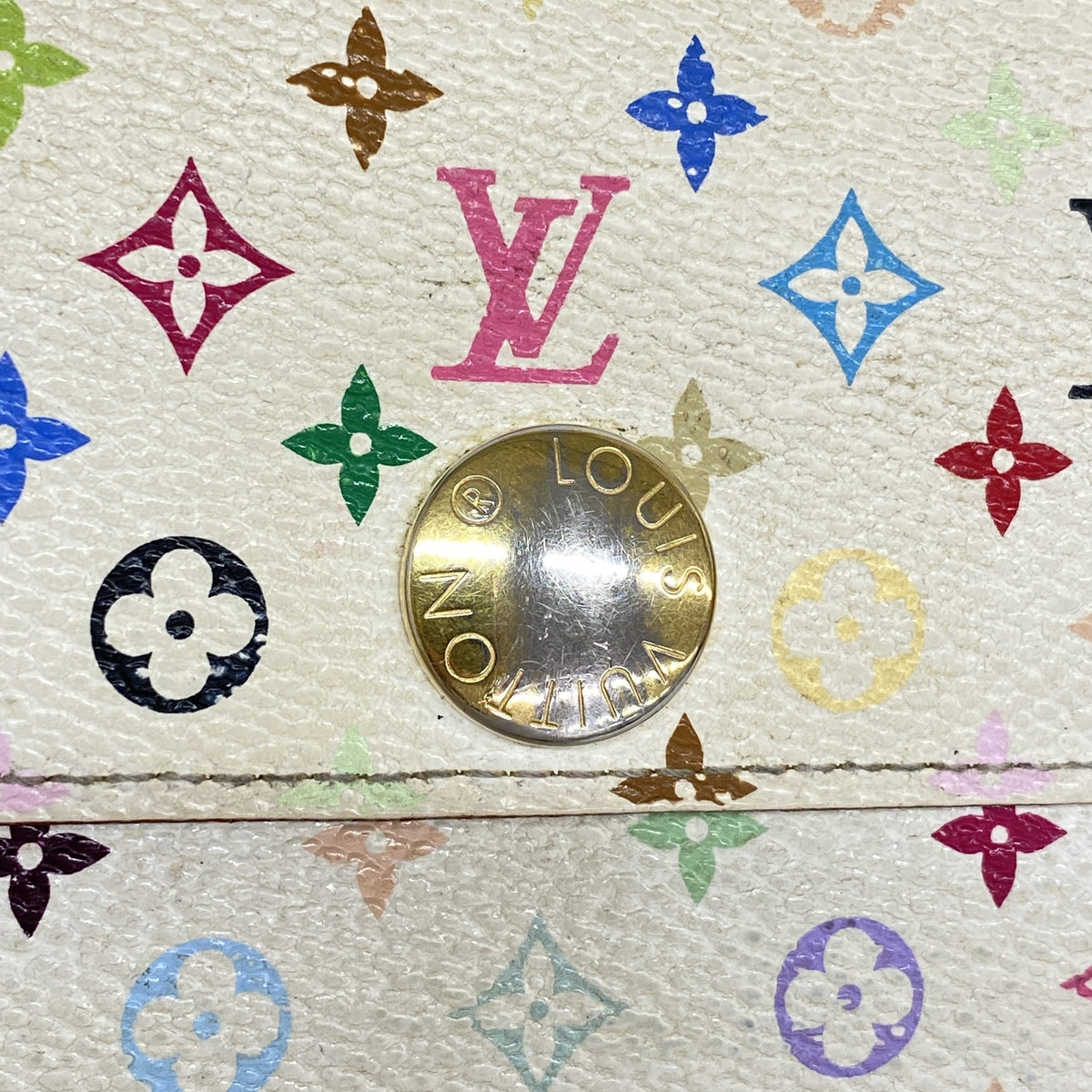 【6kc2649】ルイヴィトン 長財布 モノグラム・マルチカラー ポルトフォイユサラ M93742 ブロン/レザン【中古】レディース