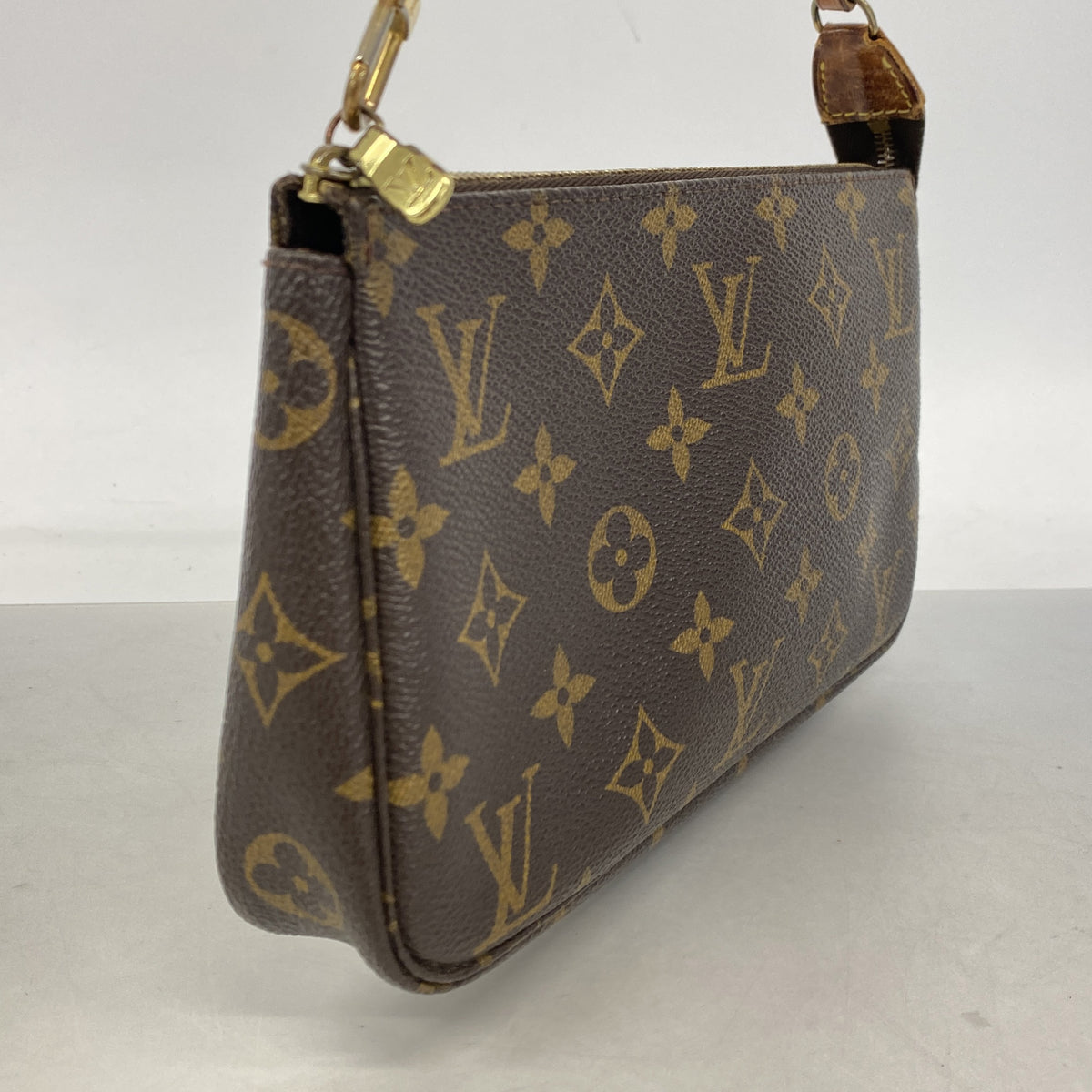 【6kc2657】ルイヴィトン ポーチ モノグラム ポシェットアクセソワール M51980 ブラウン【中古】レディース