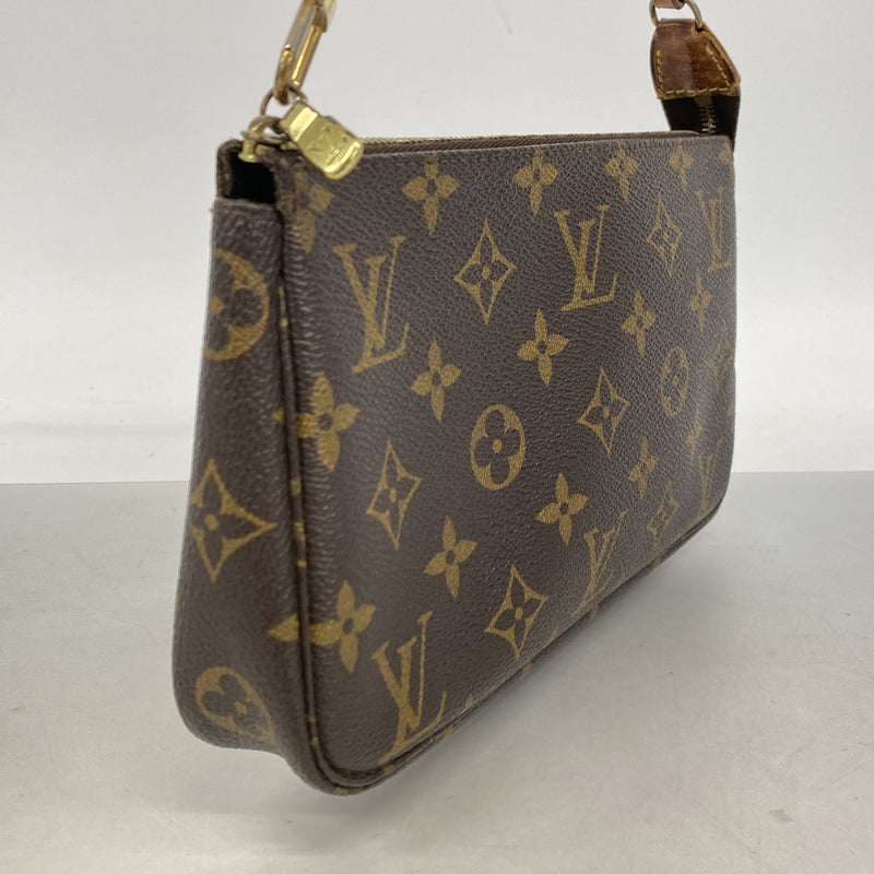 【6kc2657】ルイヴィトン ポーチ モノグラム ポシェットアクセソワール M51980 ブラウン【中古】レディース