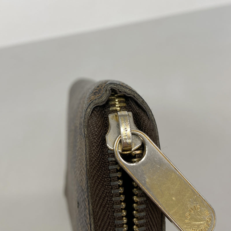 【6kc2659】ルイヴィトン 長財布 ダミエ ジッピーウォレット N60015 エベヌ【中古】メンズ レディース ユニセックス