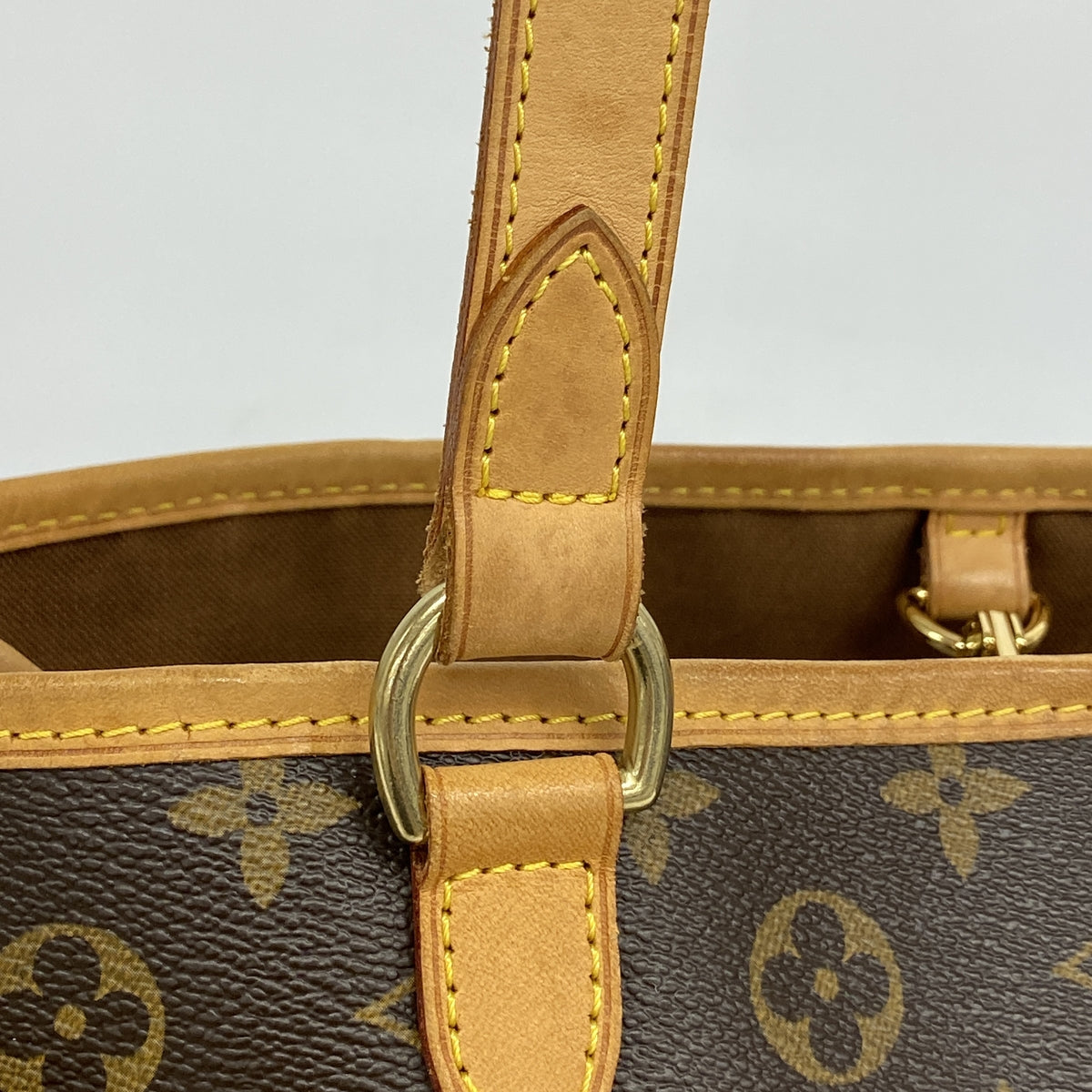 【6kc2664】ルイヴィトン トートバッグ モノグラム バティニョールオリゾンタル M51154 ブラウン【中古】レディース