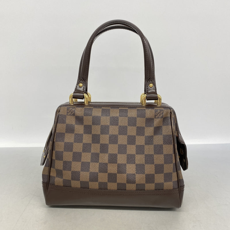 【6kc2668】ルイヴィトン ハンドバッグ ダミエ ナイツブリッジ N51201 エベヌ【中古】レディース