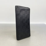 【6kc2669】ルイヴィトン 長財布 ダミエ・アンフィニ ポルトフォイユブラザ N63010 オニキス【中古】メンズ