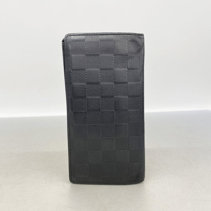 【6kc2669】ルイヴィトン 長財布 ダミエ・アンフィニ ポルトフォイユブラザ N63010 オニキス【中古】メンズ