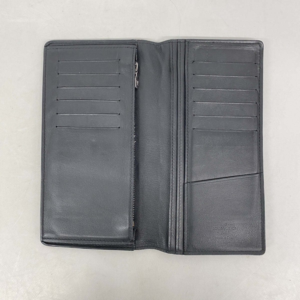 【6kc2669】ルイヴィトン 長財布 ダミエ・アンフィニ ポルトフォイユブラザ N63010 オニキス【中古】メンズ