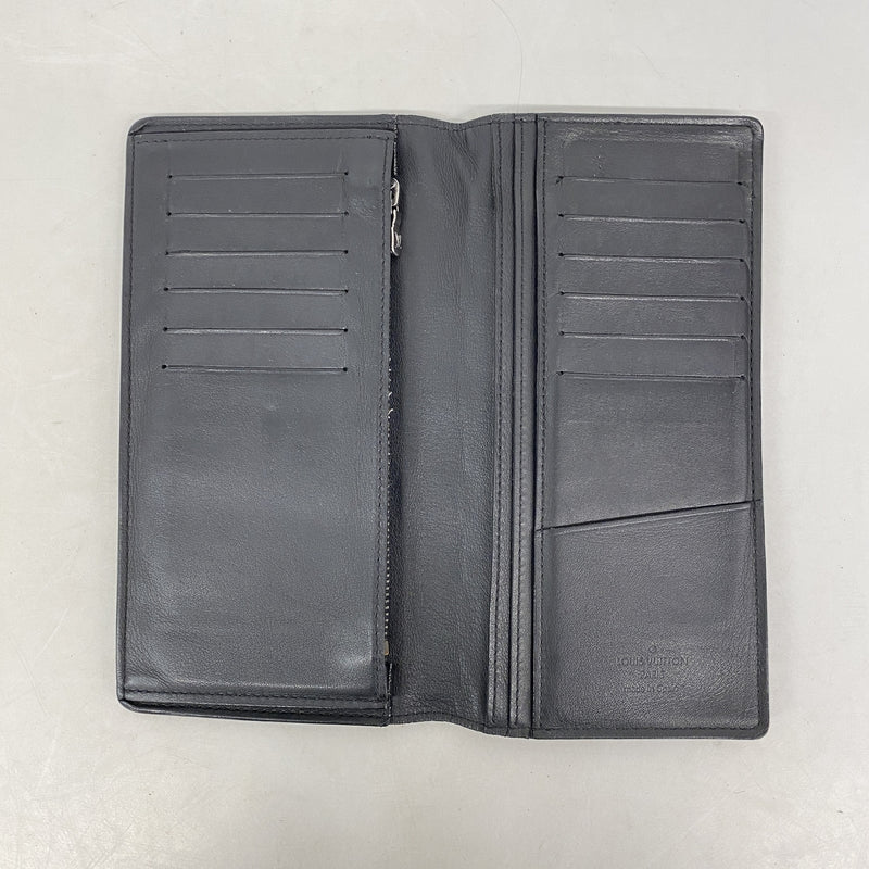 【6kc2669】ルイヴィトン 長財布 ダミエ・アンフィニ ポルトフォイユブラザ N63010 オニキス【中古】メンズ