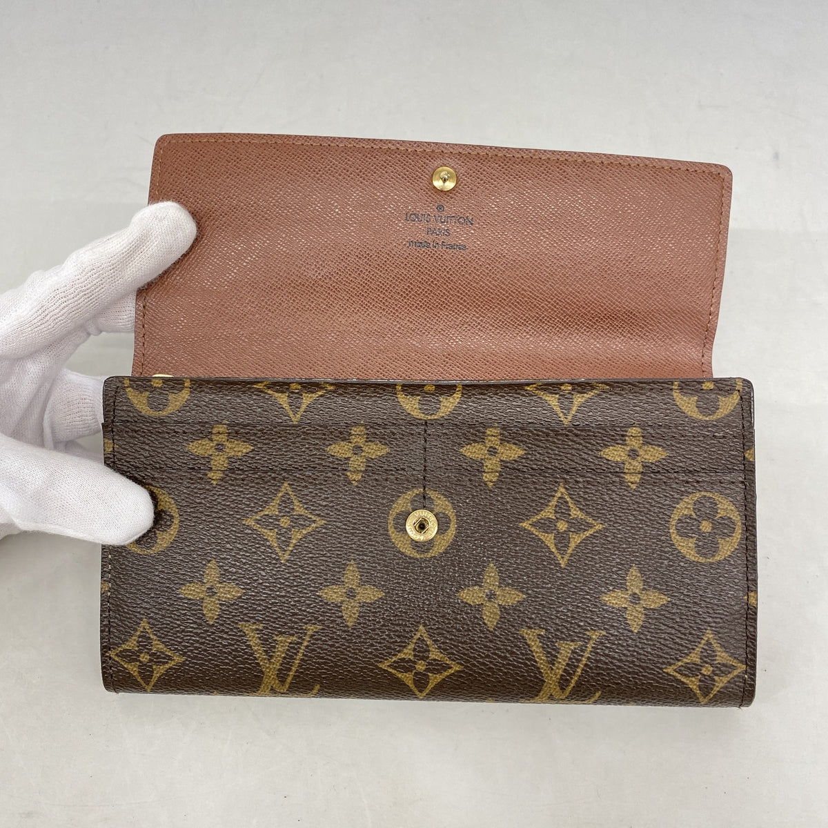 【6kc2680】ルイヴィトン 長財布 モノグラム ポルトフォイユサラ M61734 ブラウン【中古】レディース