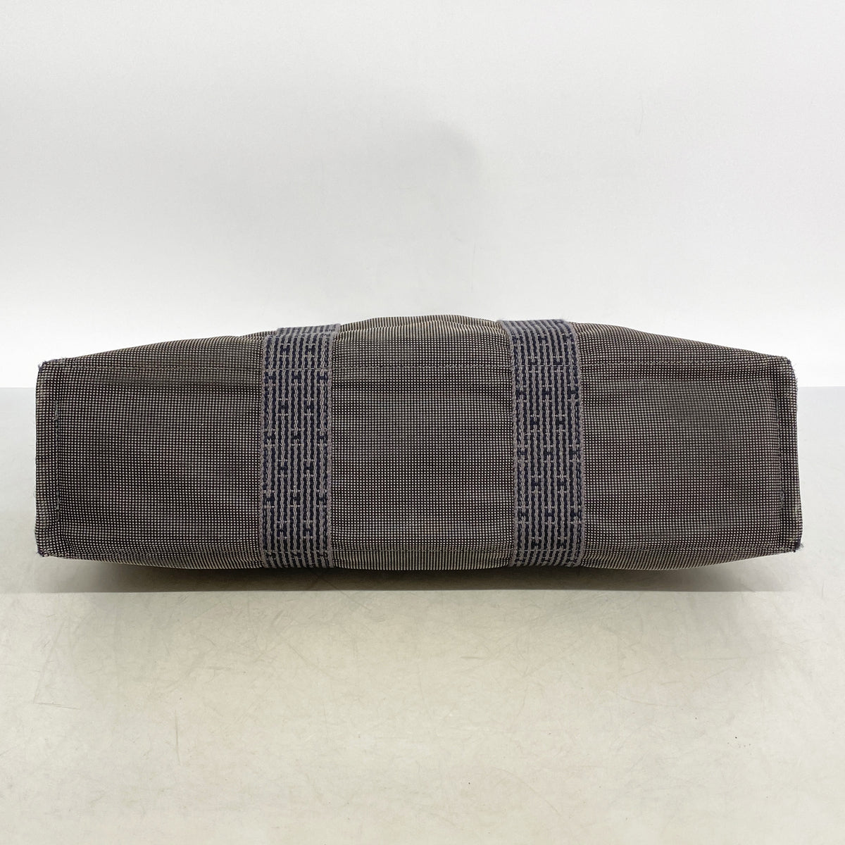 【6kc2691】エルメス トートバッグ エールラインMM ナイロン グレー シルバー金具【中古】メンズ レディース ユニセックス