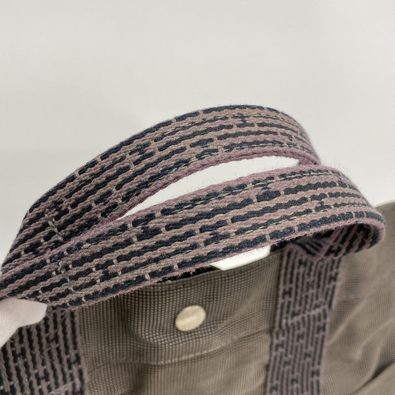 【6kc2691】エルメス トートバッグ エールラインMM ナイロン グレー シルバー金具【中古】メンズ レディース ユニセックス