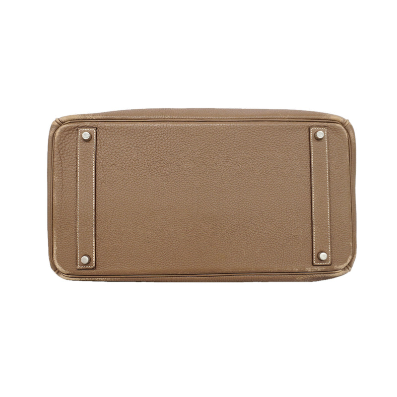 【6kc2704】エルメス ハンドバッグ バーキン40 トゴ エトゥープ シルバー金具 □M刻印【中古】メンズ